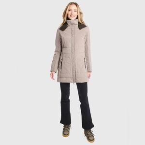 FRAUENSCHUH Marisa Luxury Gold Padded Hooded Winter Ski Snow Jacket Size M (2)